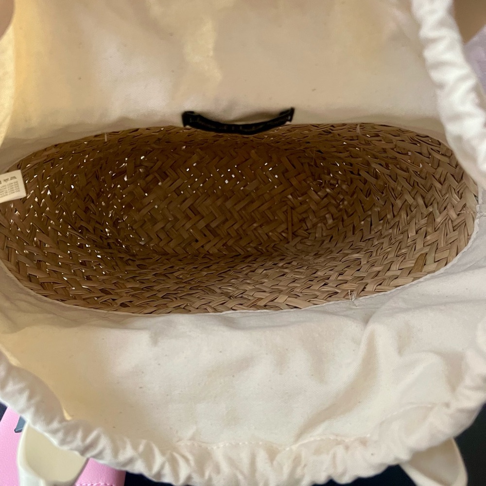 HOUSE OF HARLOW 1960 Woven Santorini Straw Basket Bag & Wallet - Picture 8 of 15